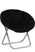 Microdermabrasion Folding Faux Fur Saucer Chair