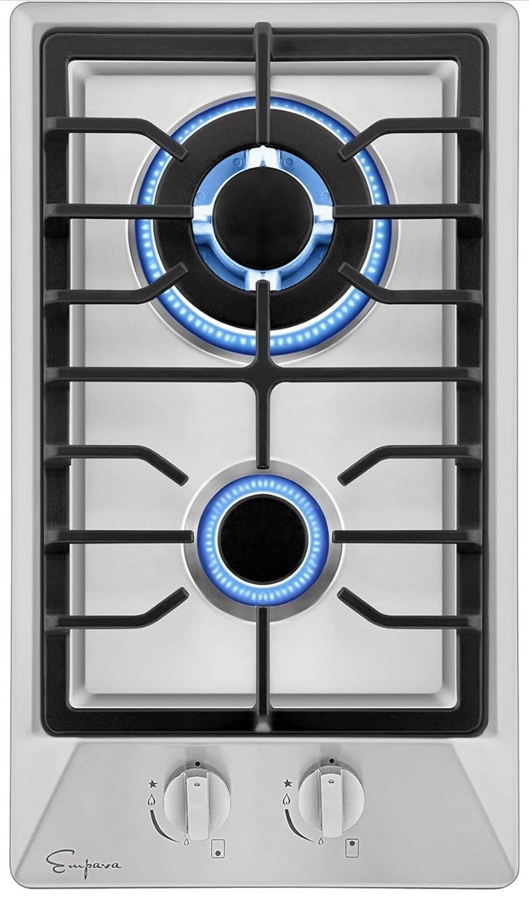 Empava 12" Gas Stove Cooktop with 2 Italy