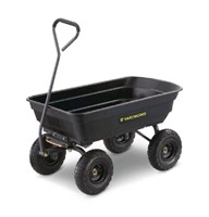 New Yardworks Poly Tray 4-Wheel Garden/Yard dump C