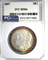 1887 Morgan PCI MS64 Nice Rim Color