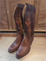 Vintage Justin Snakeskin Boots