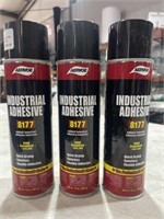 3 Cans Industrial Adhesive 8177