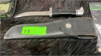 BUCK 118 USA KNIFE W/ LEATHER SHEATH