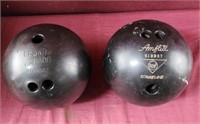 Ebonite Tornado bowling ball, amflite strikeline