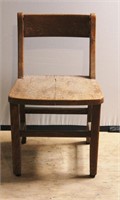 Antique Wood Child's Chair - 21"h