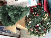 (2) Boxes Christmas Tree & Misc. Christmas Decor.