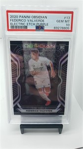 PSA 10 Federico Valverde Purple #d /75 Real Madrid