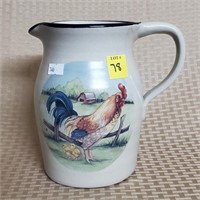 Marshall Pottery Stoneware Rooster Pitcher