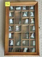 Lot of Assorted Thimbles in Display Box