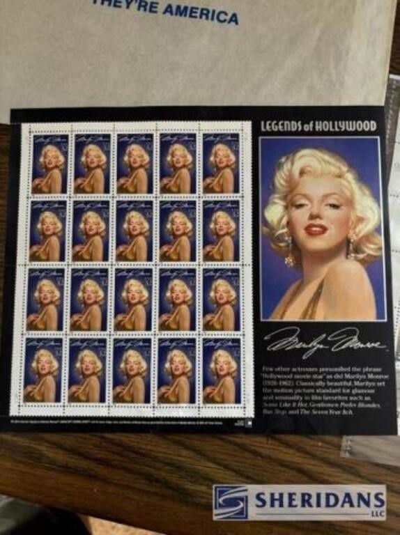 STAMP COLLECTION: MARILYN MONROE, CLASSIC AMERICAN