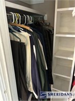 CONTENTS OF CLOSET: CLOTHES AND TIES