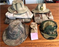 Camouflaged Hats and Shirts / Jackets