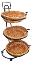 Mobile Merchandisers Wicker General Basket