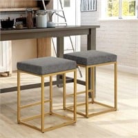 Grey Counter Height Bar Stools Set of 2 for KitcS