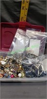 Mix of gemstones and jewelry making