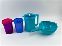 New Tupperware 1 Gal Pitcher, 2 Qt Strainer & More