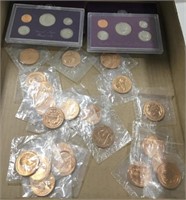 (2) US proof sets & copper tokens