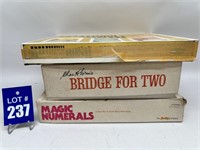 Vintage Rummy Royal, Bridge for Two & Magic