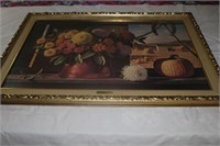 large print in ornate frame "Autumn Harvest"