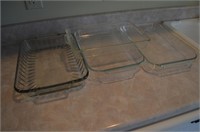 Lot of 4 Large Baking Dishes