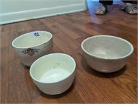 Antique bowls USA, WS George, Bakeoven