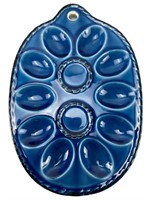 Blue Deviled 10 Eggs, Salt/Pepper Shaker Tray