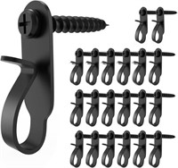 Black Light Hanger Hooks, 40 Pack