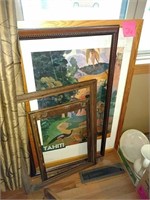 Tahiti print, frames