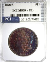 1878-S Morgan MS65+ PL LISTS $975