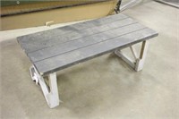 Wood Farmhouse Style Table, 4ftx23"x18"