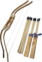 (READ) 1-Pack Handmade Wooden Bow and Arrow