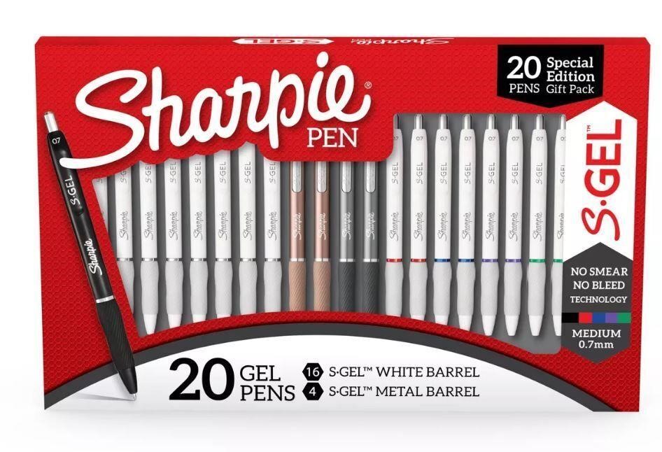 Sharpie 20pk S-Gel 0.7mm Medium Tip Pens