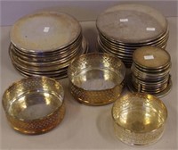 Quantity of Strachan silver plate items