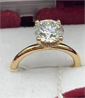 18k yellow gold 1.97ct Si-H-colour 3.3gr size 4.5