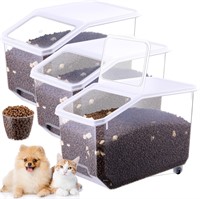 3 Pcs Airtight Dog Food Storage Container