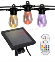 48ft color changing solar led string light