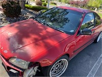 1995 Honda Civic Red