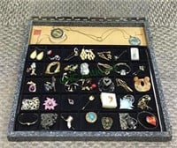 Jewelry lot includes costume and vintage also