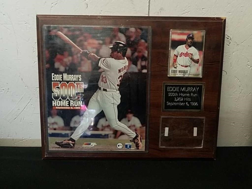 15x 12-in Eddie Murray 500th home run plaque