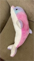 Large rainbow dolphin plush so soft 18 inches