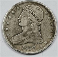 1838 Capped Bust Half Dollar