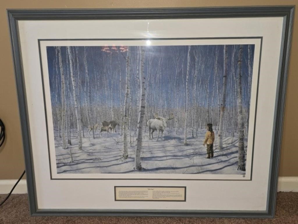 Signed Life Line Print by Deoier A Robert Boulay