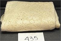 Oval cream Cotton Lace Tablecloth 84x60