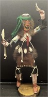 Kachina Buffalo Dancer By A. Smith, 16"