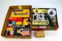Ansco Lancer Camera in Box and Flat of Flash