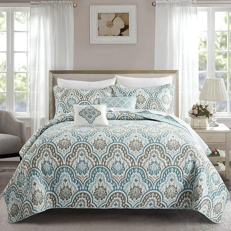 SERENTA 5 Piece Bedspread Set Oversize King