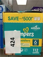 Pampers 112 diapers 6