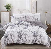 KING SIZE MARBLE COMFORTER SET, ONE COMFORTER AND