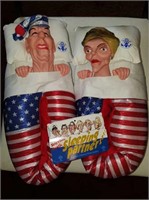 President and Mrs. Reagan slippers size medium