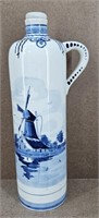 Vtg Delft Holland Liquor Bottle